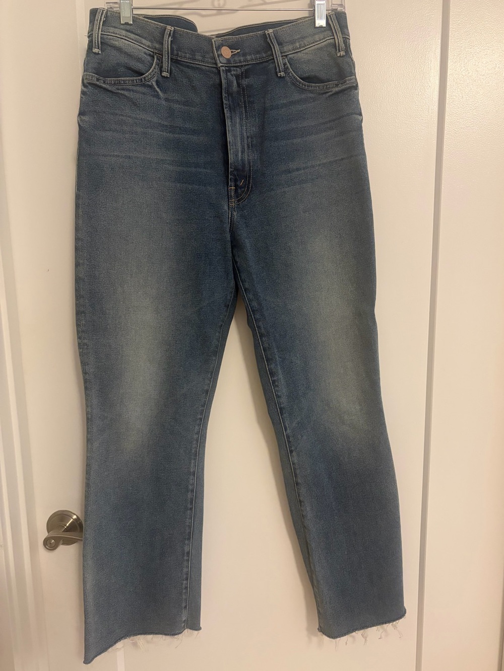 Mother denim hustler ankle fray denim sz 32